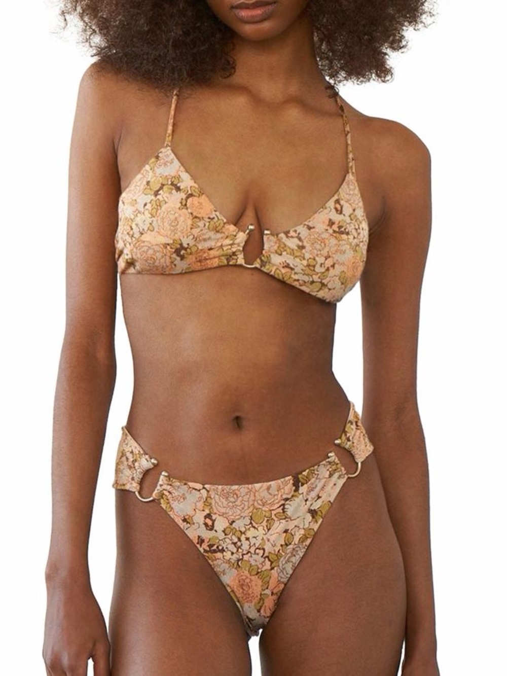 Revel Rey Cora Floral Bikini in color Meadow Bloom Size M/L